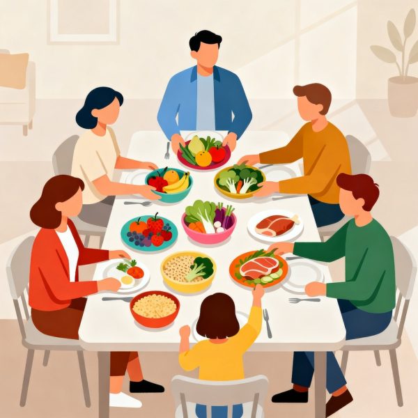 Cómo mantener una dieta equilibrada en familia